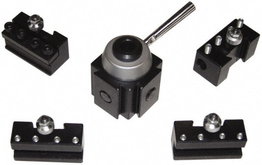 Phase II 251-065 Series Hobby Tool Post Holder & Set for 5 to 8" Lathe Swing