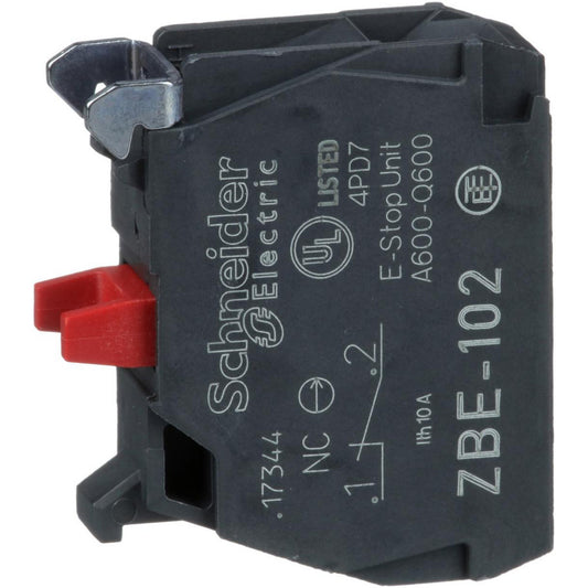 Square D ZBE102 NC, Multiple Amp Levels, Electrical Switch Contact Block