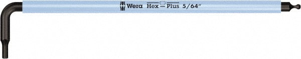 Wera 05022630001 Hex Key 5/64", Hex End, Long Arm