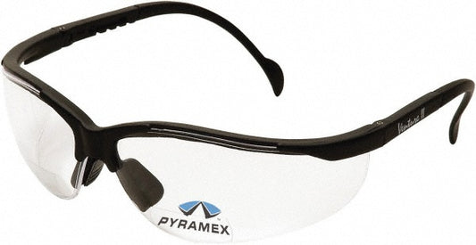 PYRAMEX SB1810R30 Magnifying Safety Glasses +3, Clear Lenses, Scratch Resistant, ANSI Z87.1 & CSA Z94.3-07