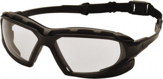 PYRAMEX SBG5010DT Size Universal Clear Polycarbonate Anti-Fog & Scratch Resistant Hybrid Safety Glasses/Goggles