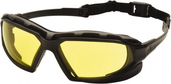 PYRAMEX SBG5030DT Safety Goggles Impact, Anti-Fog & Scratch-Resistant, Amber Polycarbonate Lenses