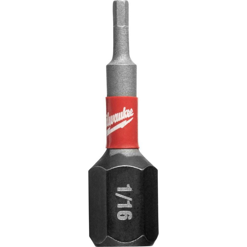 Milwaukee Tool 48-32-4700 Hex Screwdriver Bits Ball End No  Measurement Type SAE  Drive Size (Inch) 1/4  Hex Size (Inch) 1/16  Overall Length (Inch) 1  