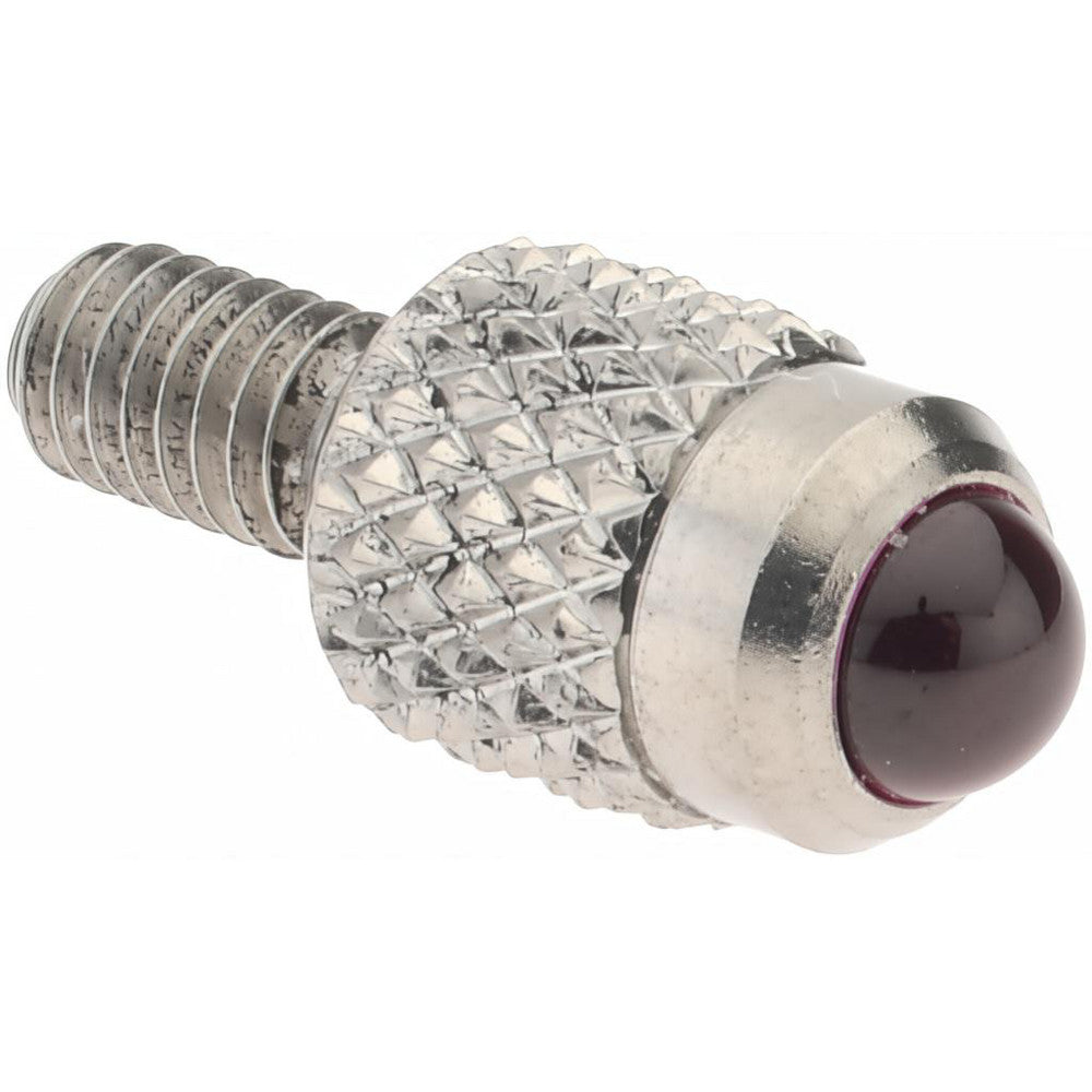 SPI 20-344-8 Drop Indicator Cupped Ball Contact Points M2.5 Thread, 0.2800" Point Length, Ruby