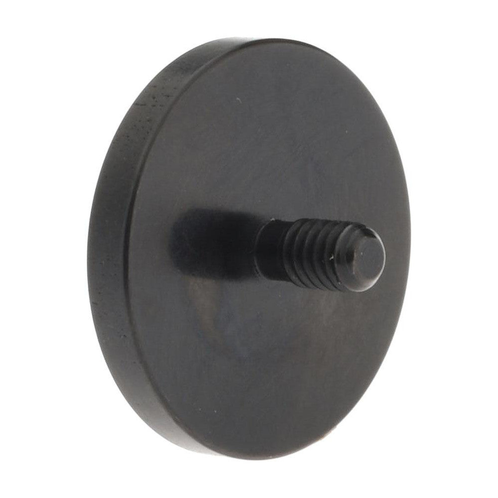 SPI 21-256-3 Drop Indicator Flat Button Contact Point #4-48, 5/8" Dia, 0.094" Contact Point Length