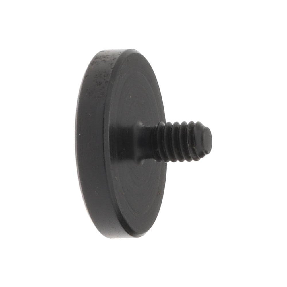 SPI 21-255-5 Drop Indicator Flat Button Contact Points #4-48 Thread, 0.0940" Point Length, Black Oxide Steel