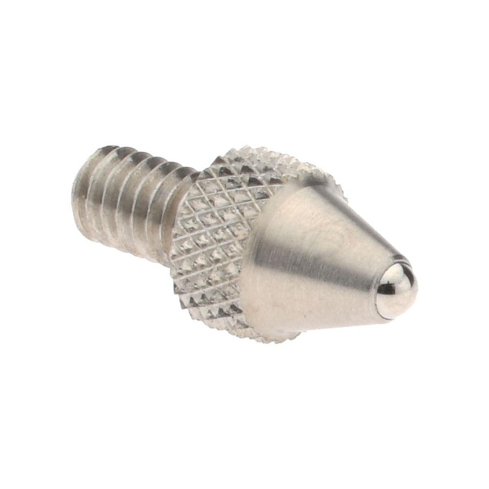SPI 21-274-6 Drop Indicator Ball Contact Points #4-48 Thread, 0.3000" Point Length, Steel