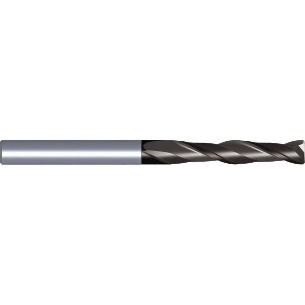 Kennametal 6086385 Square End Mill 3/32'' Dia, 5/8'' LOC, 1/8'' Shank Dia, 2'' OAL, 2 Flutes, Solid Carbide