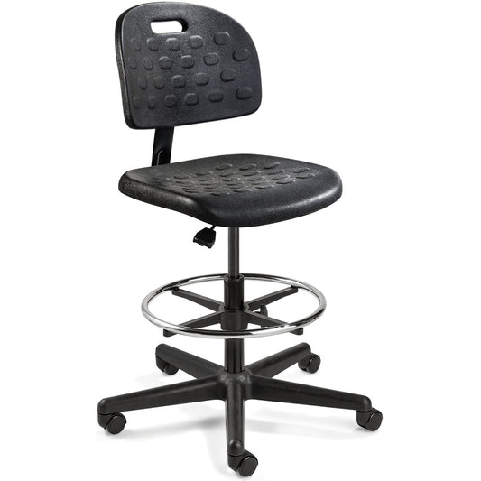 Bevco V7507HC Task Chair Polyurethane, 22-1/2 to 32" Seat Height, Black, Adjustable Height