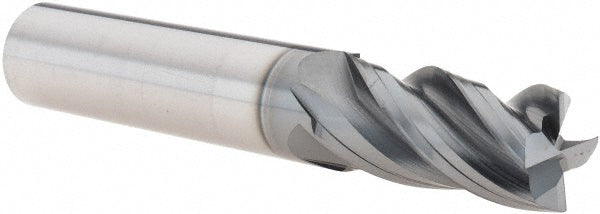 YG-1 UGMF70925 Corner Radius End Mill 1/2" Dia, 1" LOC, 0.0100" Radius, 4 Flute, Solid Carbide