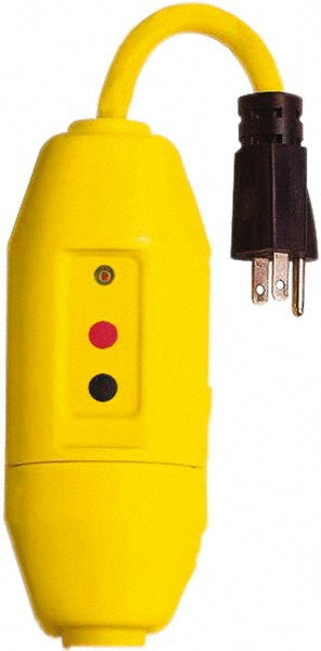 Tower 30396029-08 1 Outlet, 125 Volt, 15 Amp, Yellow, Load Side User Attachable Inline GFCI