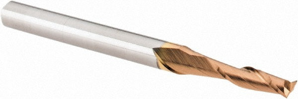 Accupro 36099810 Square End Mill 3/32'' Dia, 3/8'' LOC, 1/8'' Shank Dia, 1-1/2'' OAL, 2 Flutes, Solid Carbide