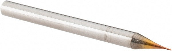 Accupro 36099844 Square End Mill 1/64'' Dia, 1/32'' LOC, 1/8'' Shank Dia, 1-1/2'' OAL, 3 Flutes, Solid Carbide