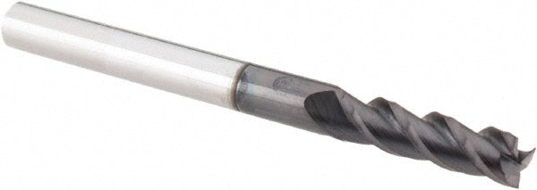 Accupro 36099877 Square End Mill 1/8'' Dia, 7/16'' LOC, 1/8'' Shank Dia, 1-1/2'' OAL, 3 Flutes, Solid Carbide