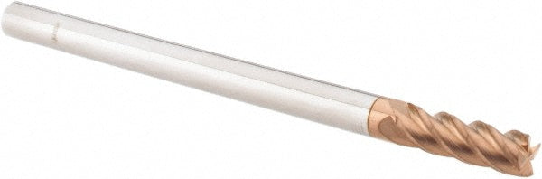 Accupro 36099943 Square End Mill 1/4'' Dia, 3/4'' LOC, 1/4'' Shank Dia, 4'' OAL, 4 Flutes, Solid Carbide
