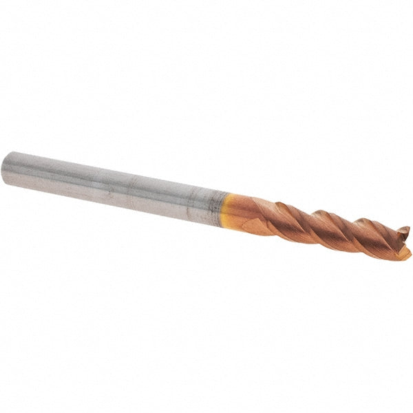 Accupro 36100030 Square End Mill 1/8'' Dia, 7/16'' LOC, 1/8'' Shank Dia, 1-1/2'' OAL, 3 Flutes, Solid Carbide