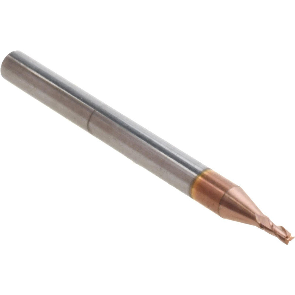 Accupro 36100055 Square End Mill 3/64'' Dia, 3/32'' LOC, 1/8'' Shank Dia, 1-1/2'' OAL, 3 Flutes, Solid Carbide
