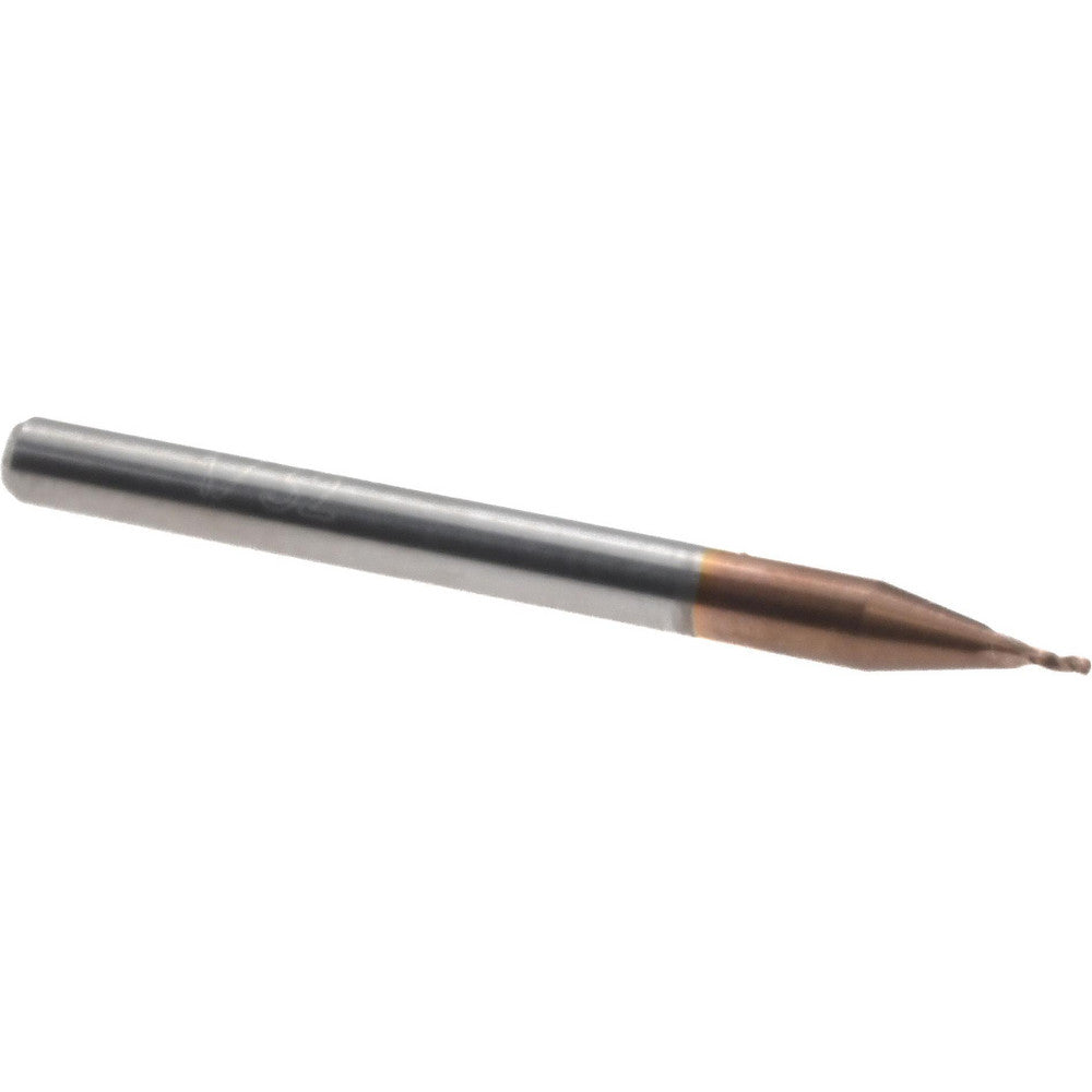 Accupro 36100071 Square End Mill 1/32'' Dia, 1/16'' LOC, 1/8'' Shank Dia, 1-1/2'' OAL, 3 Flutes, Solid Carbide