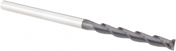 Accupro 36100113 Square End Mill 1/8'' Dia, 1'' LOC, 1/8'' Shank Dia, 2-1/2'' OAL, 2 Flutes, Solid Carbide