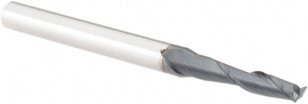 Accupro 36100121 Square End Mill 3/32'' Dia, 3/8'' LOC, 1/8'' Shank Dia, 1-1/2'' OAL, 2 Flutes, Solid Carbide
