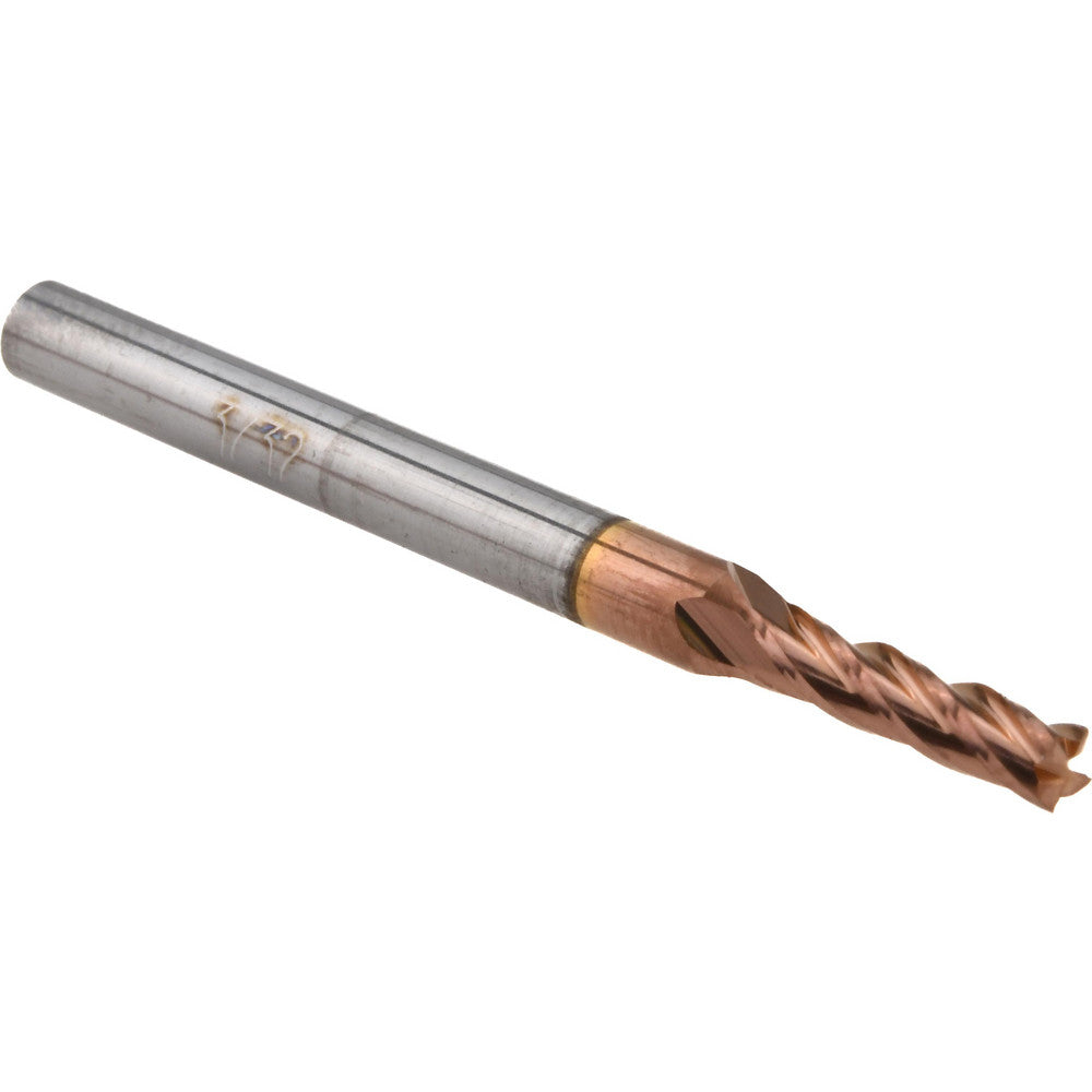 Accupro 36100154 Square End Mill 3/32'' Dia, 3/8'' LOC, 1/8'' Shank Dia, 1-1/2'' OAL, 4 Flutes, Solid Carbide