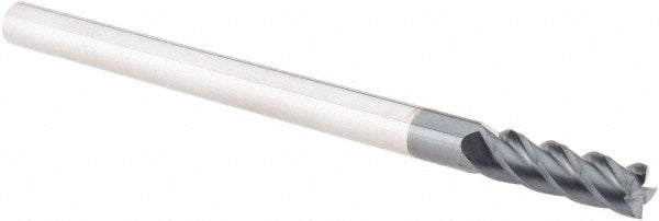 Accupro 36100188 Square End Mill 1/4'' Dia, 3/4'' LOC, 1/4'' Shank Dia, 4'' OAL, 4 Flutes, Solid Carbide