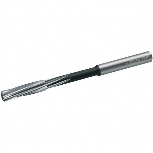 Walter-Titex 5072873 Chucking Reamer 7.93 mm Dia, 117 mm OAL, 33 mm Flute Length, Spiral Flute, Straight-Cylindrical Shank, Cobalt Steel