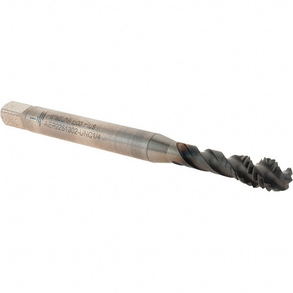 Walter-Prototyp 6245709 Spiral Flute Tap 1/4-20, UNC, 3 Flute, Modified Bottoming, 2B Class of Fit, Powdered Metal, Hardlube Finish