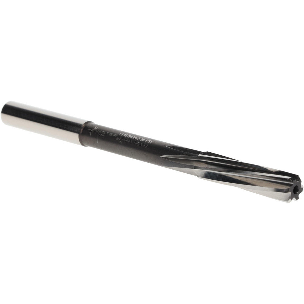 Walter-Titex 5072878 Chucking Reamer 7.98 mm Dia, 117 mm OAL, 33 mm Flute Length, Spiral Flute, Straight-Cylindrical Shank, Cobalt Steel