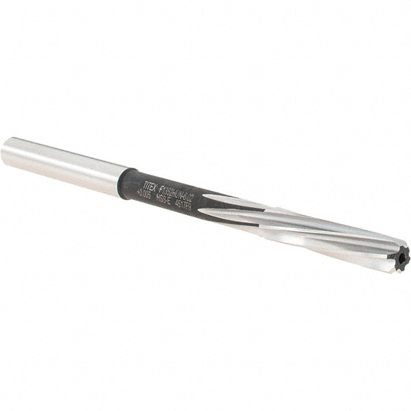 Walter-Titex 5072682 Chucking Reamer 6.02 mm Dia, 101 mm OAL, 28 mm Flute Length, Spiral Flute, Straight-Cylindrical Shank, Cobalt Steel