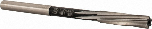 Walter-Titex 5072679 Chucking Reamer 5.99 mm Dia, 93 mm OAL, 26 mm Flute Length, Spiral Flute, Straight-Cylindrical Shank, Cobalt Steel