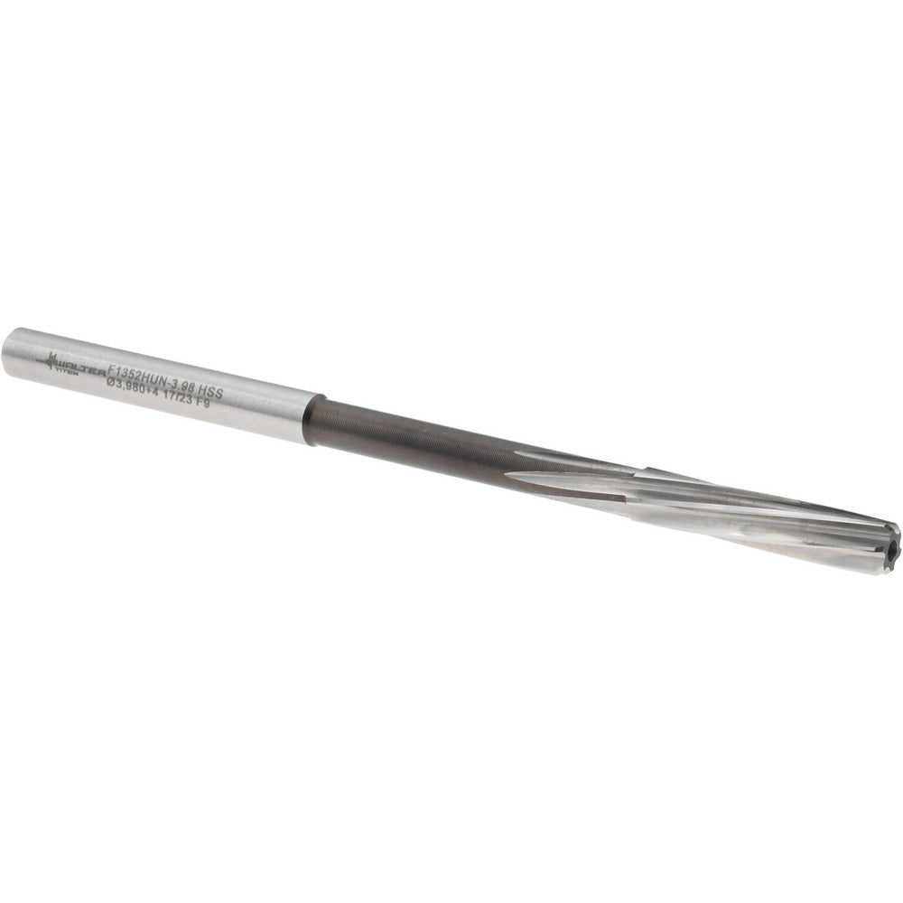 Walter-Titex 5072440 Chucking Reamer 3.98 mm Dia, 75 mm OAL, 19 mm Flute Length, Spiral Flute, Straight-Cylindrical Shank, Cobalt Steel