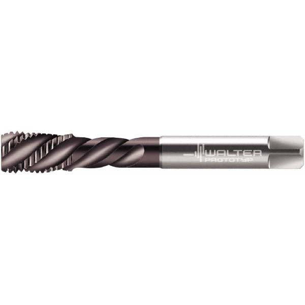 Walter-Prototyp 6245606 Spiral Flute Tap M12x1.75 Metric, 4 Flutes, Modified Bottoming, 6HX Class of Fit, Powdered Metal, Hardlube Coated