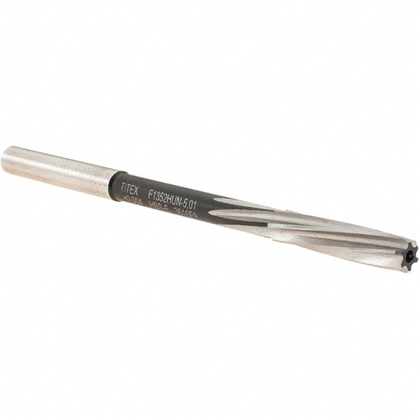 Walter-Titex 5072543 Chucking Reamer 5.01 mm Dia, 86 mm OAL, 23 mm Flute Length, Spiral Flute, Straight-Cylindrical Shank, Cobalt Steel