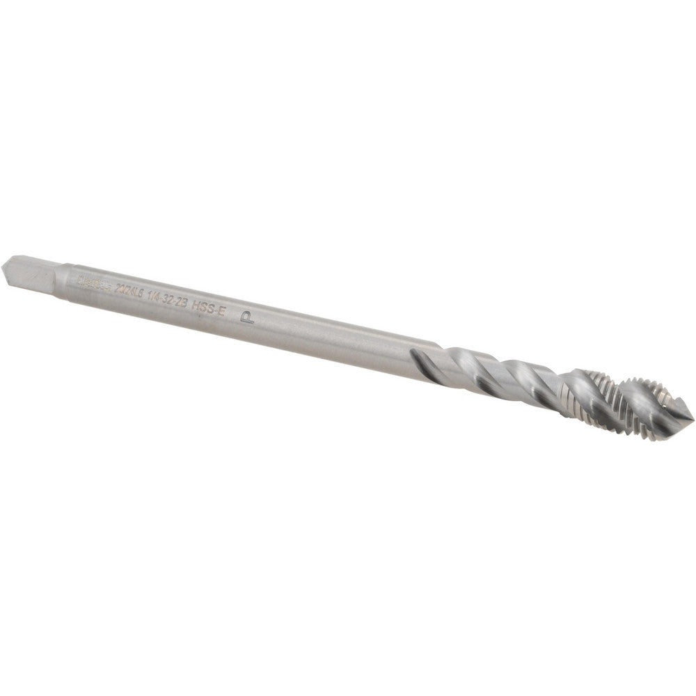 Walter-Prototyp 6244773 Spiral Flute Tap 1/4-32 UNEF, 3 Flutes, Modified Bottoming, 2B Class of Fit, Cobalt, Bright/Uncoated