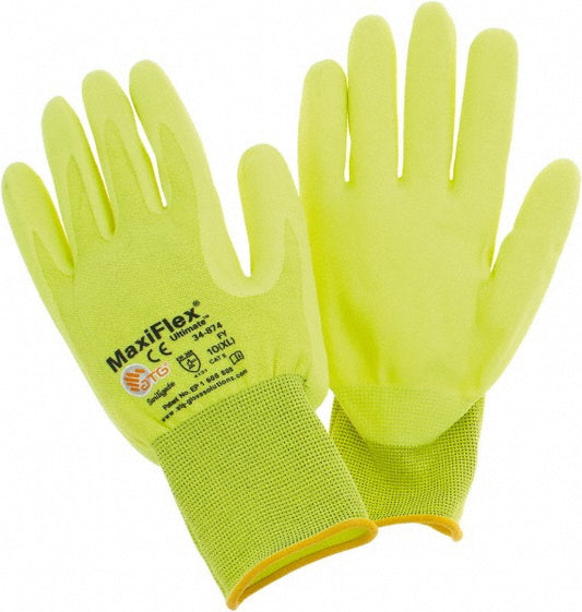 ATG 34-874FY/XL Nylon/Lycra/Nitrile Work Gloves