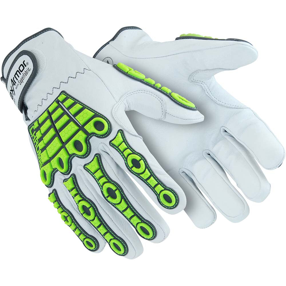 HexArmor 4080-XXXL (12) Cut, Puncture & Abrasive-Resistant Gloves Size 3XL, ANSI Cut A8, ANSI Puncture 4, Leather