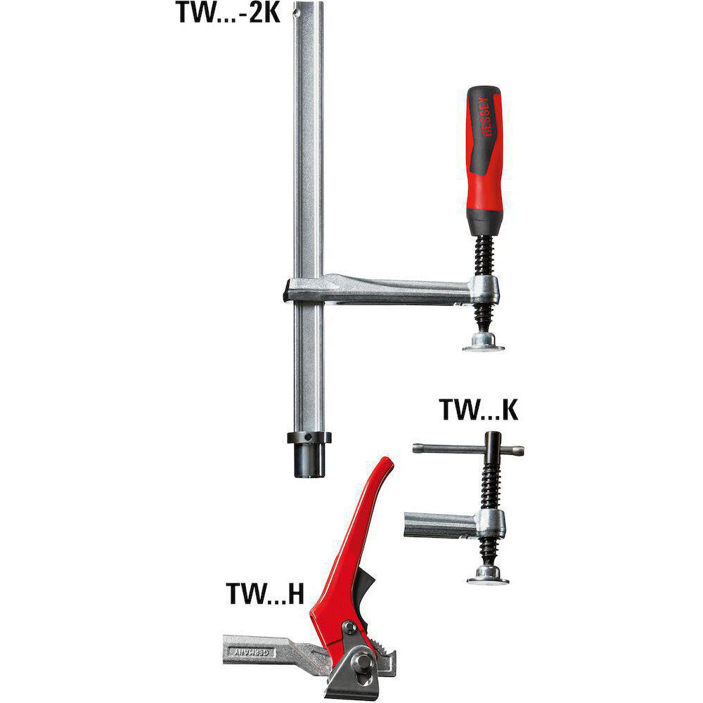 Bessey TW16-20-10K Sliding Arm Bar Clamp 8" Max Capacity, 4" Throat Depth