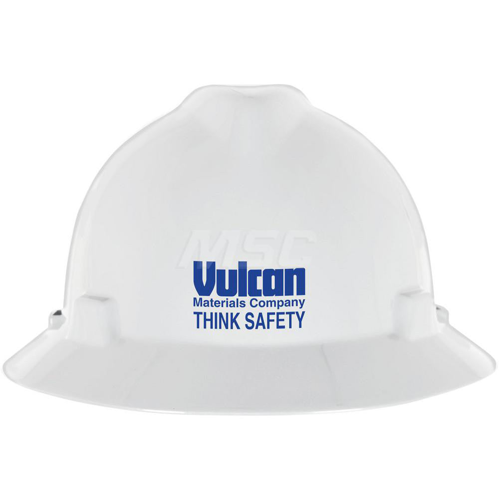 MSA 475369-BL7278 Hard Hat Full Brim, Type I, Class E, 4-Point Suspension