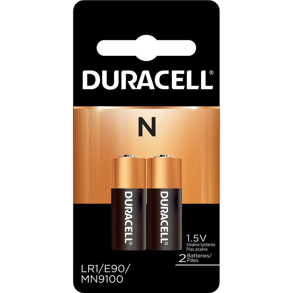 Duracell 00041333662008 Pack of 2 Size N, Alkaline, Standard Batteries