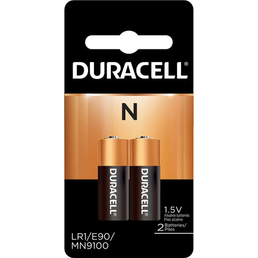 Duracell 00041333662008 Pack of 2 Size N, Alkaline, Standard Batteries