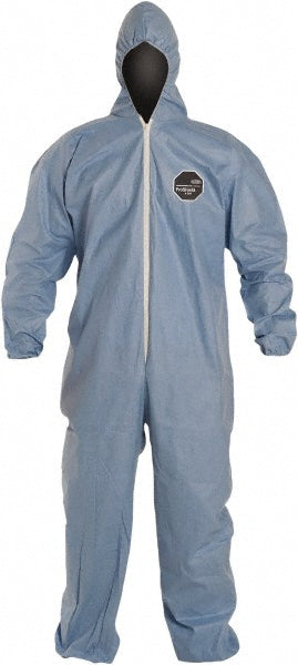 Dupont TM127SBU3X002500 Disposable Coveralls Flame & Retardant Protection, Size 3X-Large, 2.4000 oz, ProShield 6 SFR, Stormflaps Closure