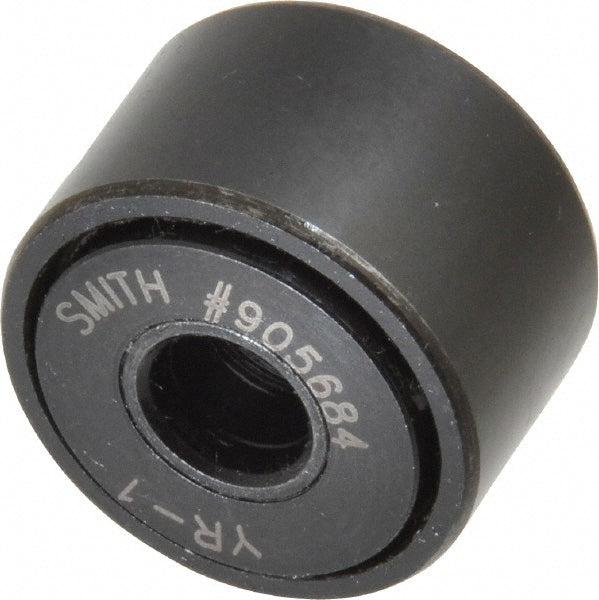 Accurate Bushing YR-1 Cam Yoke Roller Non-Crowned, 0.3125" Bore Dia, 1" Roller Dia, 0.625" Roller Width, Needle Roller Bearing