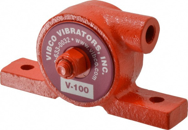 Vibco V-100CI 55 Lb. Force, 6 Cubic Feet per Minute, 24,000 RPM, 75 Decibel, Pneumatic Vibrator