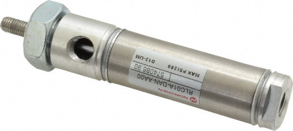 Norgren RP075X1.000-DAN Double Acting Rodless Air Cylinder 3/4" Bore, 1" Stroke, 250 psi Max, 1/8 NPTF Port, Double End Mount