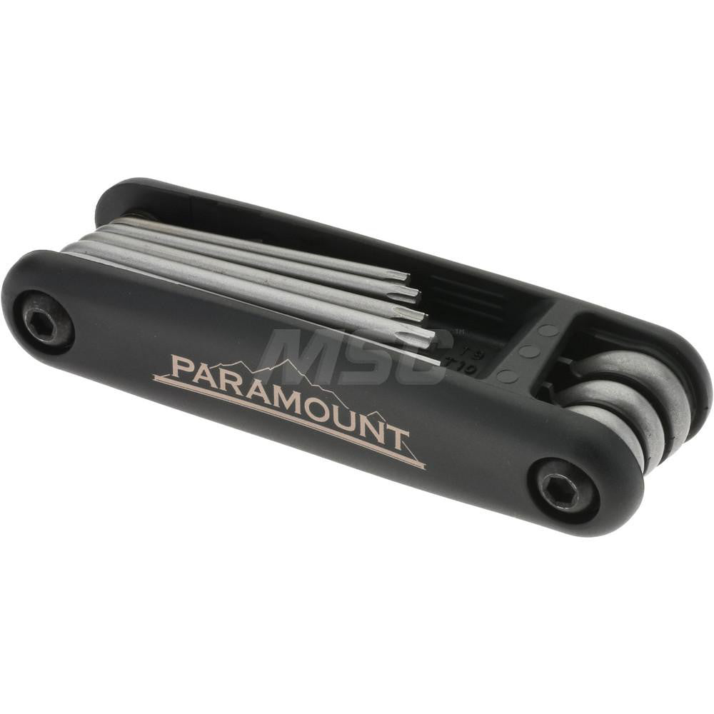 Paramount PAR35534 Torx Key Set 8 Pc, Fold-Up Handle, T9 to T40