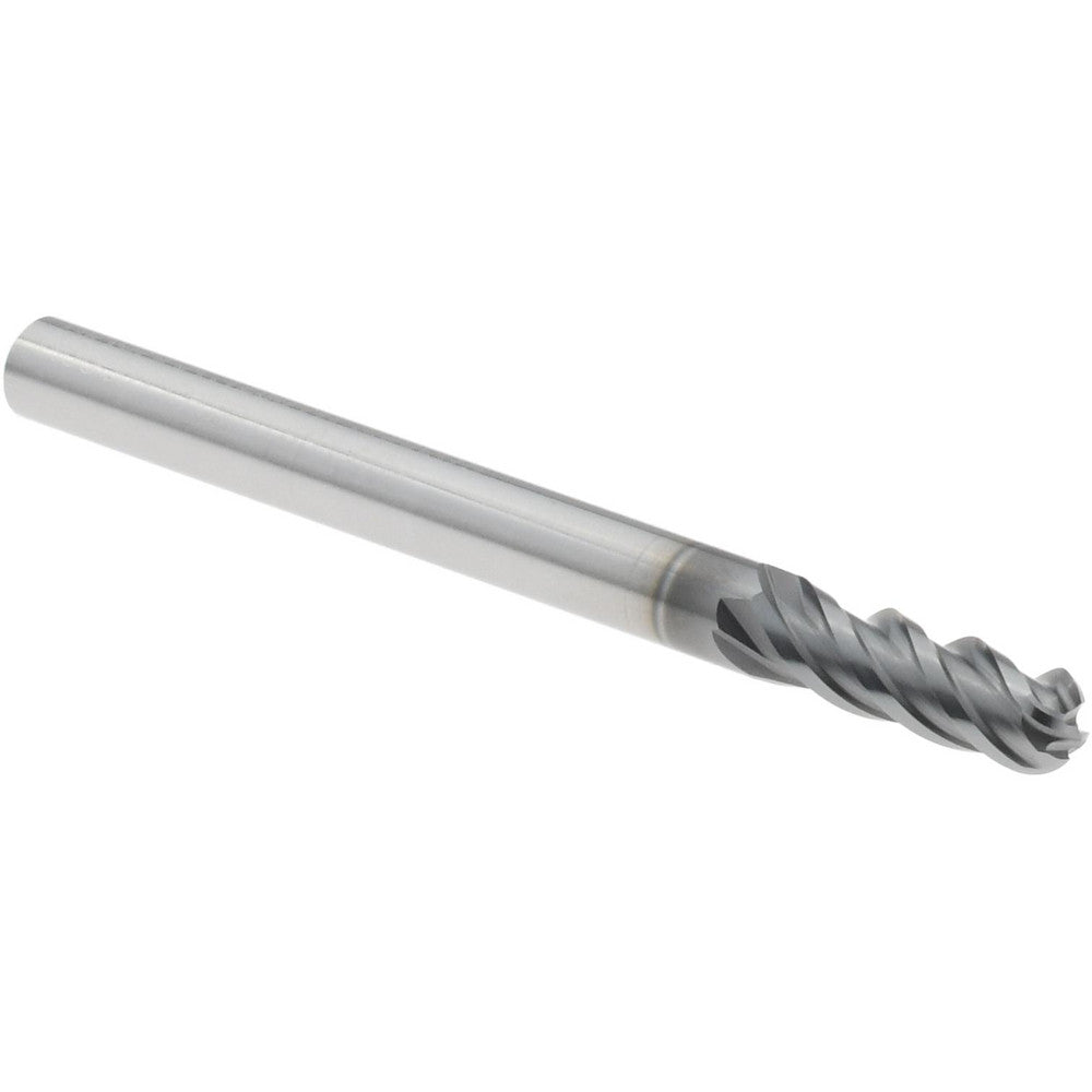 Seco 17004156 Ball End Mill 1/8" Dia, 3/8" LOC, 4 Flute, Solid Carbide