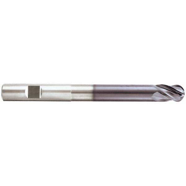 Seco 17002085 Ball End Mill 1/2" Dia, 5/8" LOC, 4 Flute, Solid Carbide