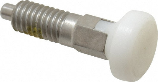 Vlier SMPRTL6P M6x1.0, 13mm Thread Length, 0.118" Max Plunger Diam, 0.11 Lb Init to 0.34 Lb Final End Force, Locking Knob Handle Plunger