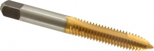 Cleveland C55320 Spiral Point Tap 5/16-18, UNC, 2 Flutes, Plug, 3B, High Speed Steel, TiCN Finish